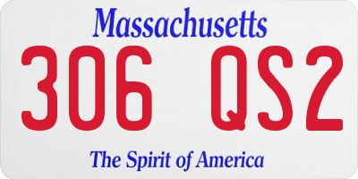 MA license plate 306QS2
