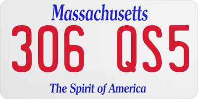 MA license plate 306QS5