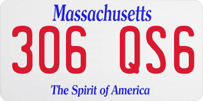 MA license plate 306QS6