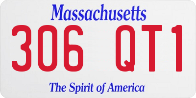 MA license plate 306QT1