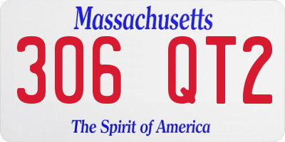 MA license plate 306QT2