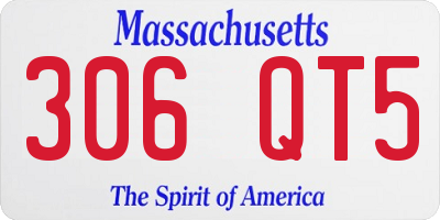 MA license plate 306QT5