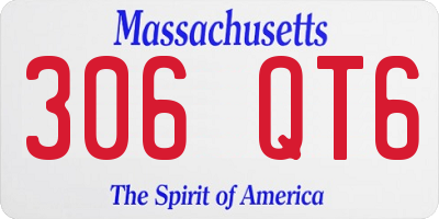 MA license plate 306QT6