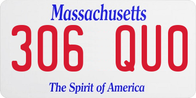 MA license plate 306QU0