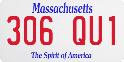 MA license plate 306QU1