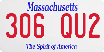 MA license plate 306QU2
