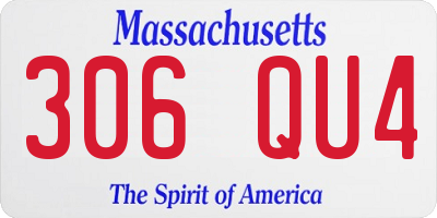 MA license plate 306QU4
