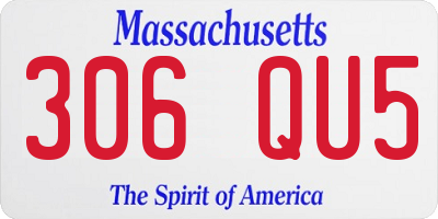 MA license plate 306QU5