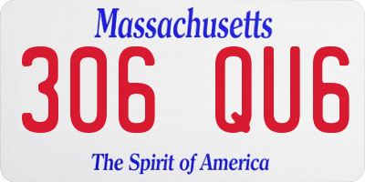 MA license plate 306QU6