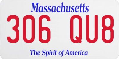 MA license plate 306QU8