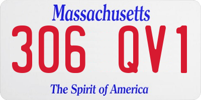 MA license plate 306QV1