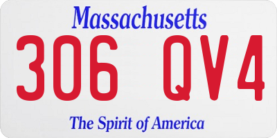 MA license plate 306QV4