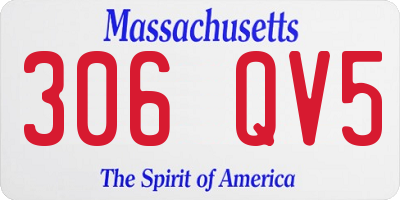 MA license plate 306QV5