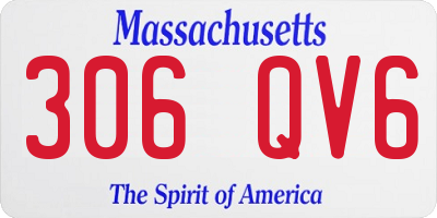 MA license plate 306QV6
