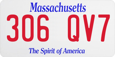 MA license plate 306QV7