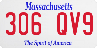 MA license plate 306QV9