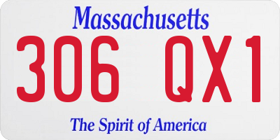 MA license plate 306QX1