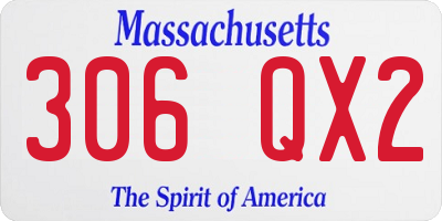 MA license plate 306QX2
