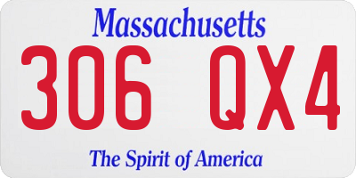 MA license plate 306QX4