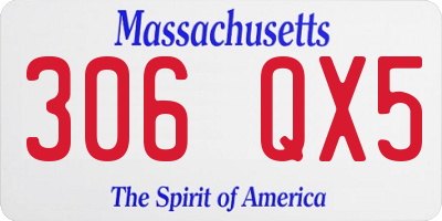 MA license plate 306QX5