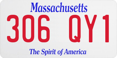MA license plate 306QY1