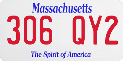 MA license plate 306QY2