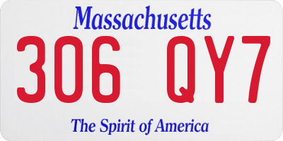 MA license plate 306QY7
