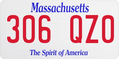 MA license plate 306QZ0