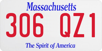 MA license plate 306QZ1