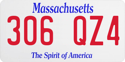 MA license plate 306QZ4