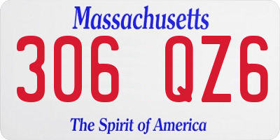 MA license plate 306QZ6