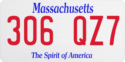 MA license plate 306QZ7