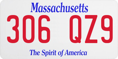 MA license plate 306QZ9