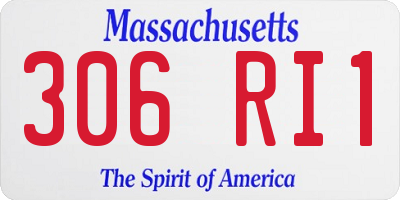 MA license plate 306RI1
