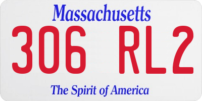 MA license plate 306RL2