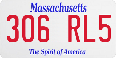MA license plate 306RL5
