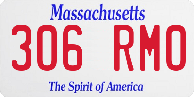 MA license plate 306RM0