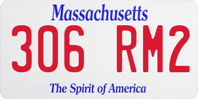 MA license plate 306RM2