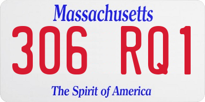 MA license plate 306RQ1