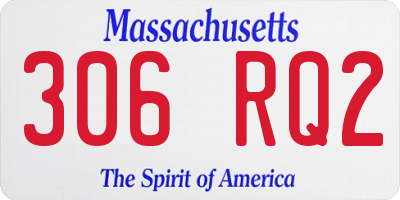 MA license plate 306RQ2