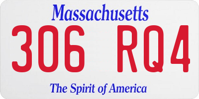 MA license plate 306RQ4