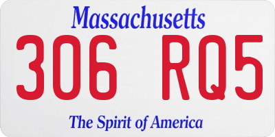 MA license plate 306RQ5