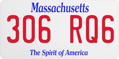 MA license plate 306RQ6