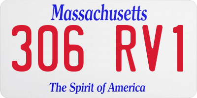 MA license plate 306RV1