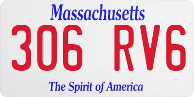 MA license plate 306RV6