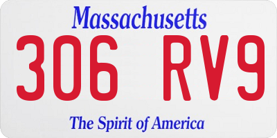 MA license plate 306RV9