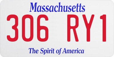 MA license plate 306RY1