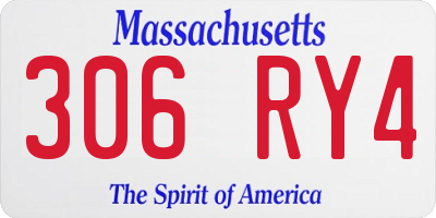 MA license plate 306RY4