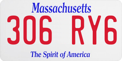 MA license plate 306RY6