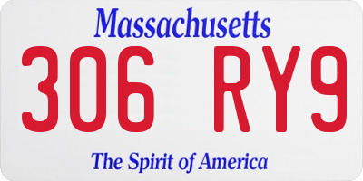 MA license plate 306RY9